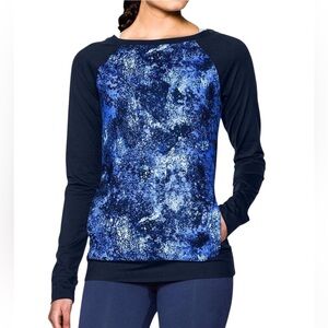 Under Armour UA Studiolux Take-a-chance Long Sleeve Crewneck Blue Medium